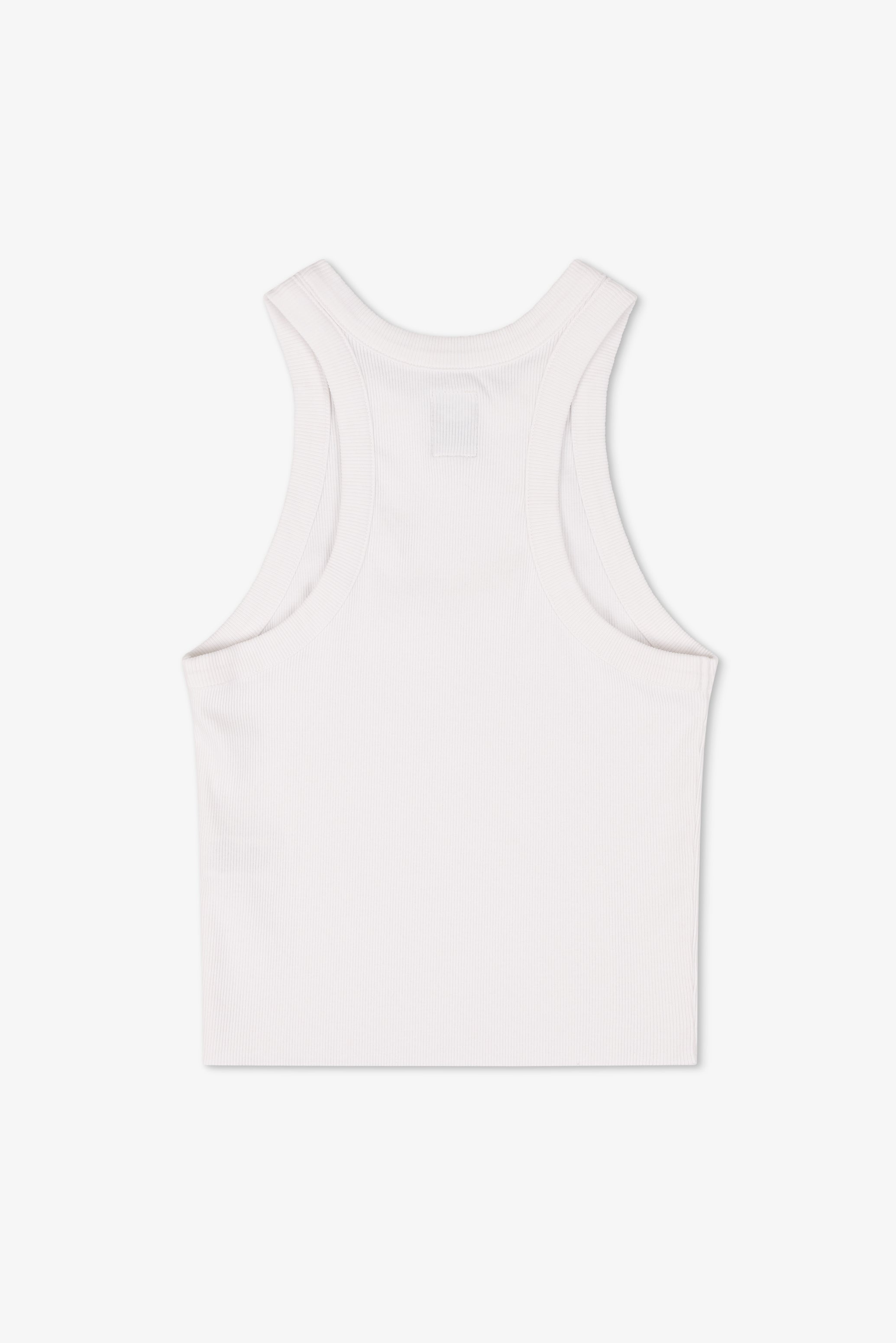 Amaya Fitted Crop Rib Tank