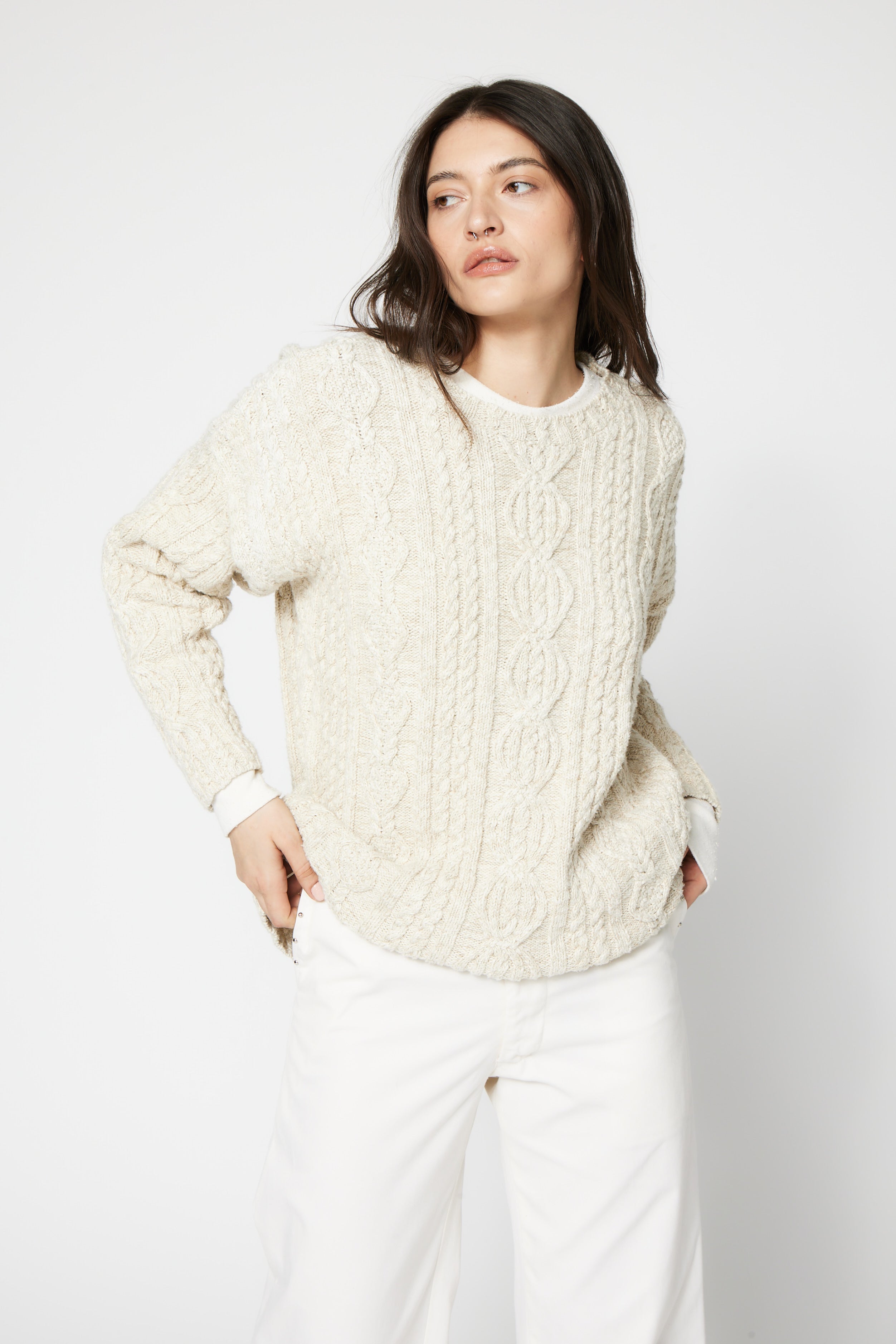 SRPLS 90S ERA Cable Sweater