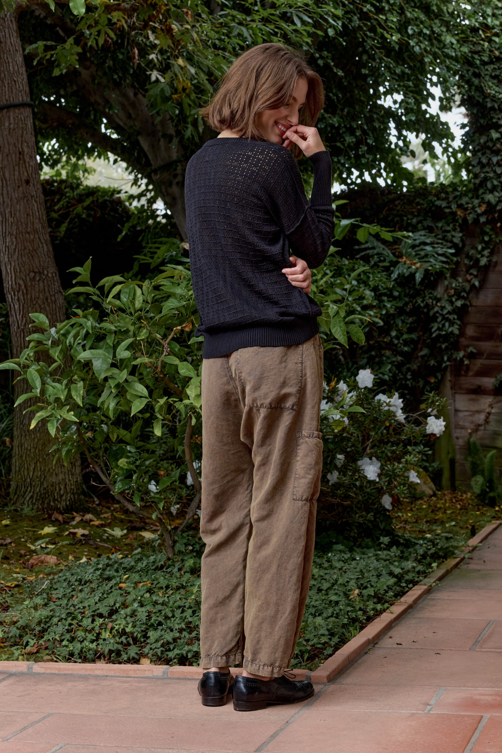 Carlson Linen Cotton Tie Pant