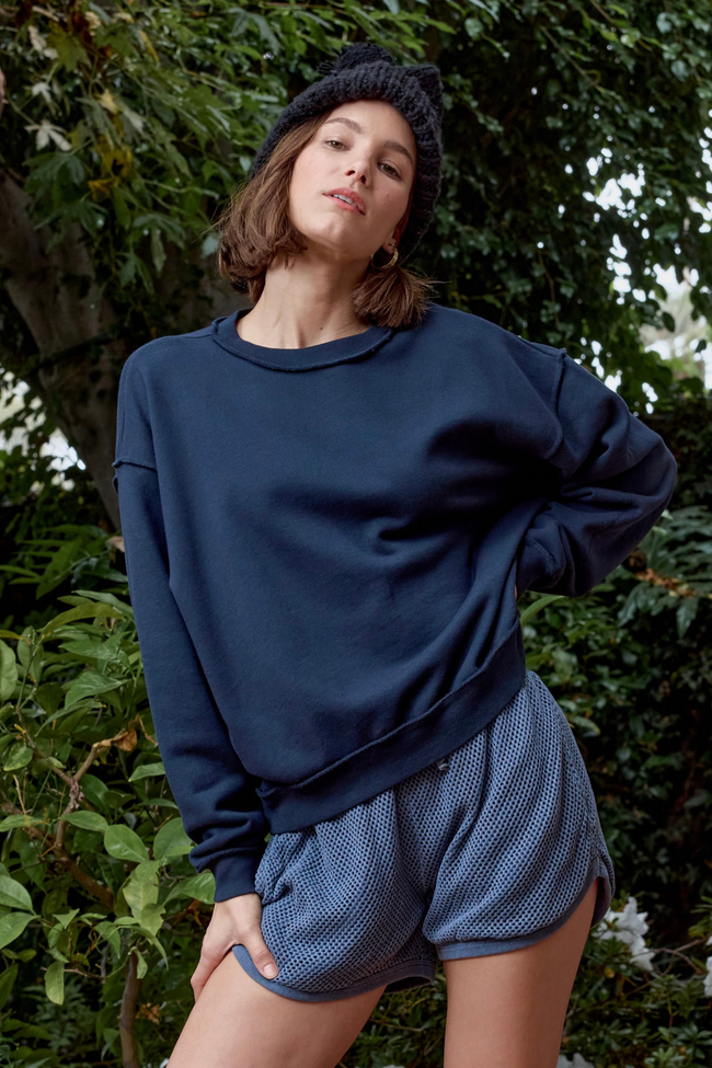 Kenya Boxy Loop Terry Sweatshirt Hover Image