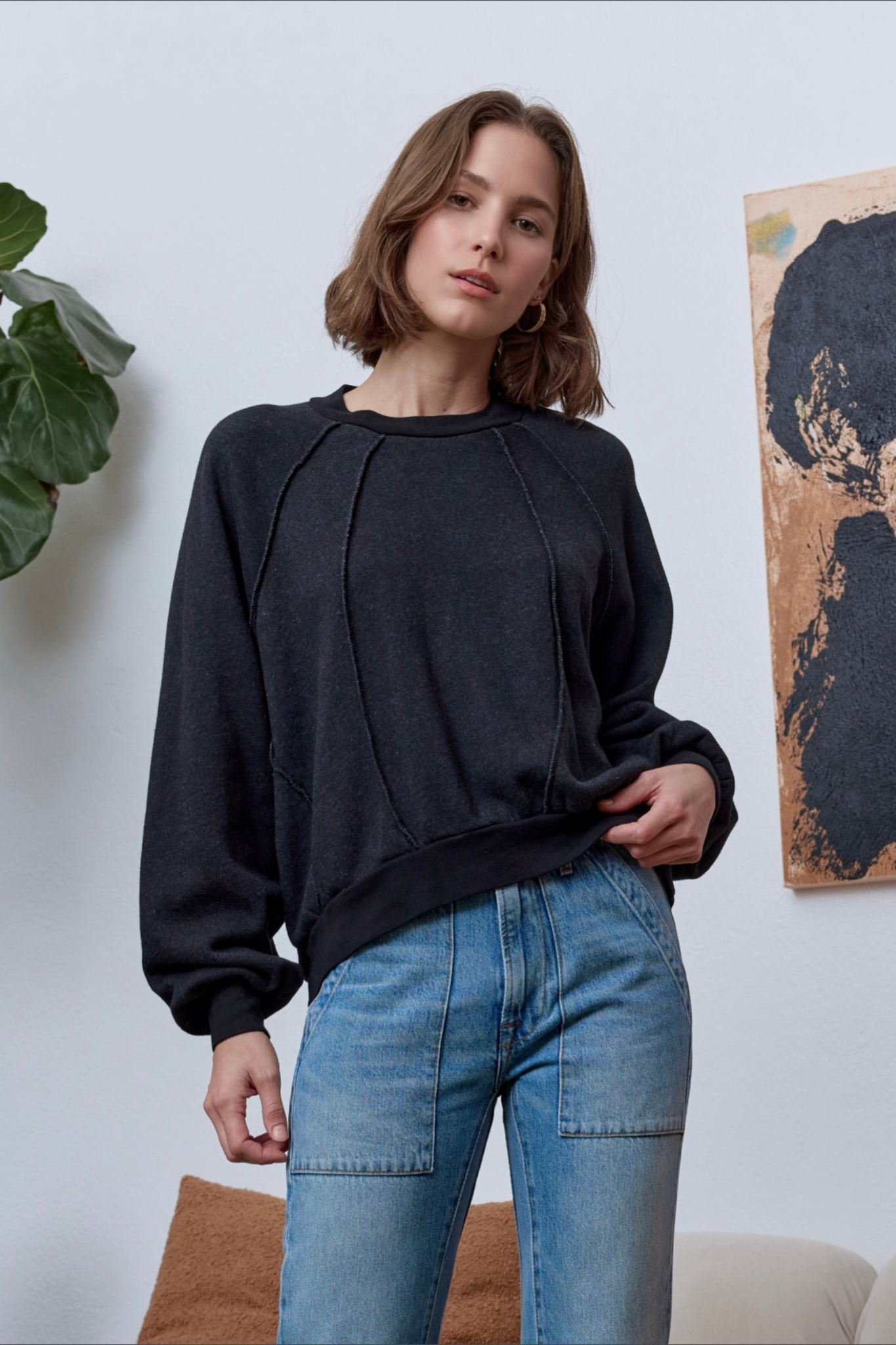 Vierra Oversized Cloud Fleece Sweatshirt
