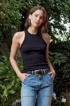 Alexa Fitted Rib Tank