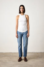 ALEXA FITTED VARIEGATED RIB TANK