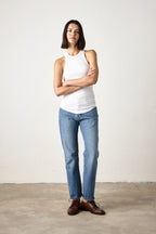 ALEXA FITTED VARIEGATED RIB TANK