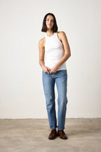 ALEXA FITTED VARIEGATED RIB TANK