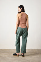 ALEXA FITTED VARIEGATED RIB TANK