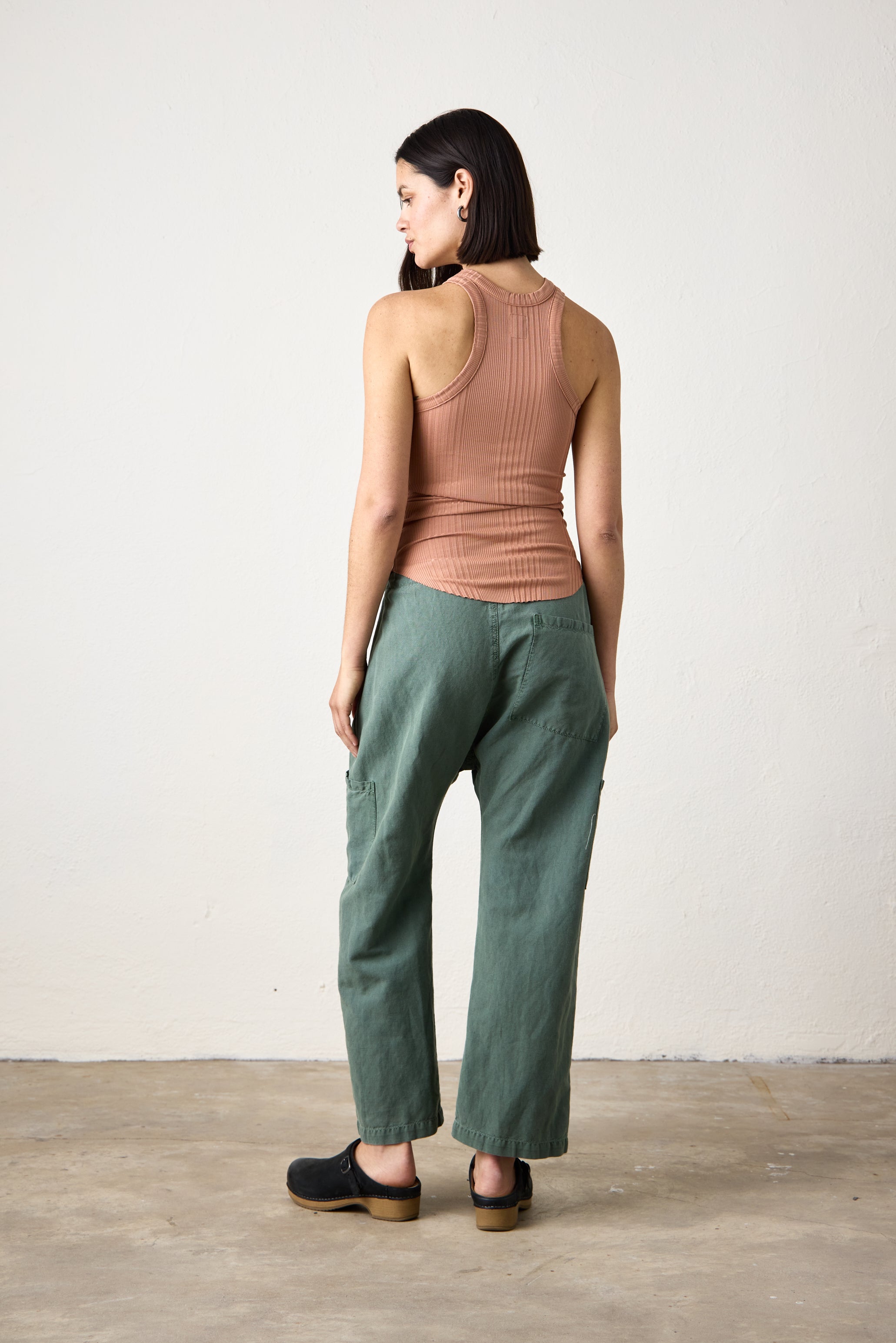 ALEXA FITTED VARIEGATED RIB TANK