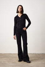 ALI FITTED VARIEGATED RIB POLO