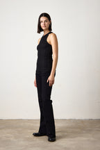 ALEXA FITTED VARIEGATED RIB TANK