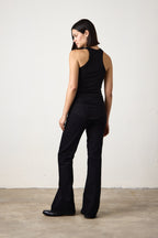 ALEXA FITTED VARIEGATED RIB TANK