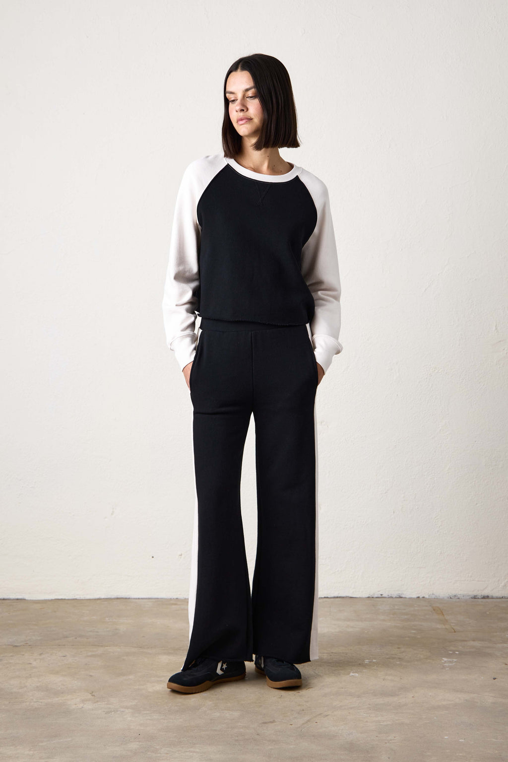 Riley Wide Leg Loop Terry Pant