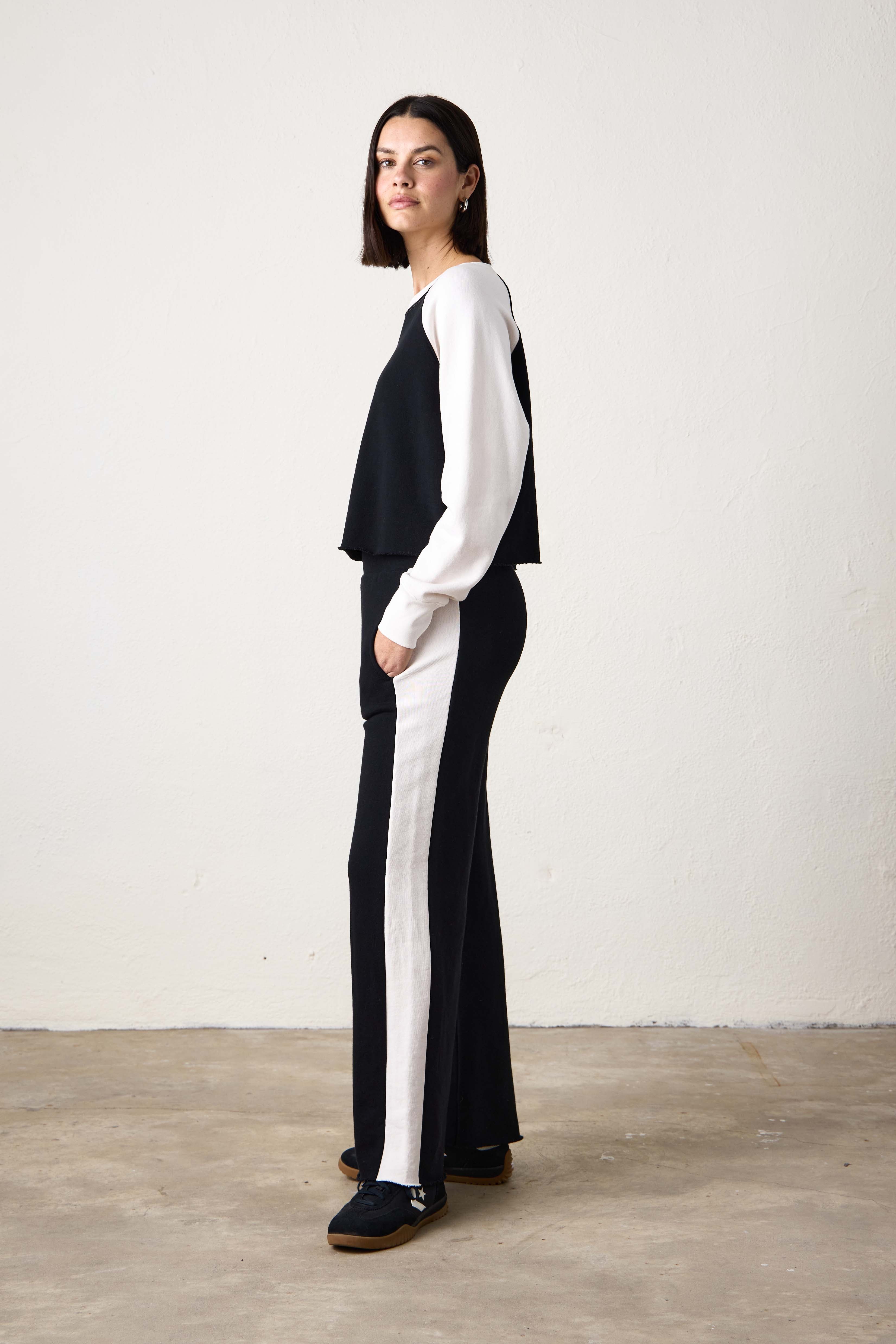 Riley Wide Leg Loop Terry Pant