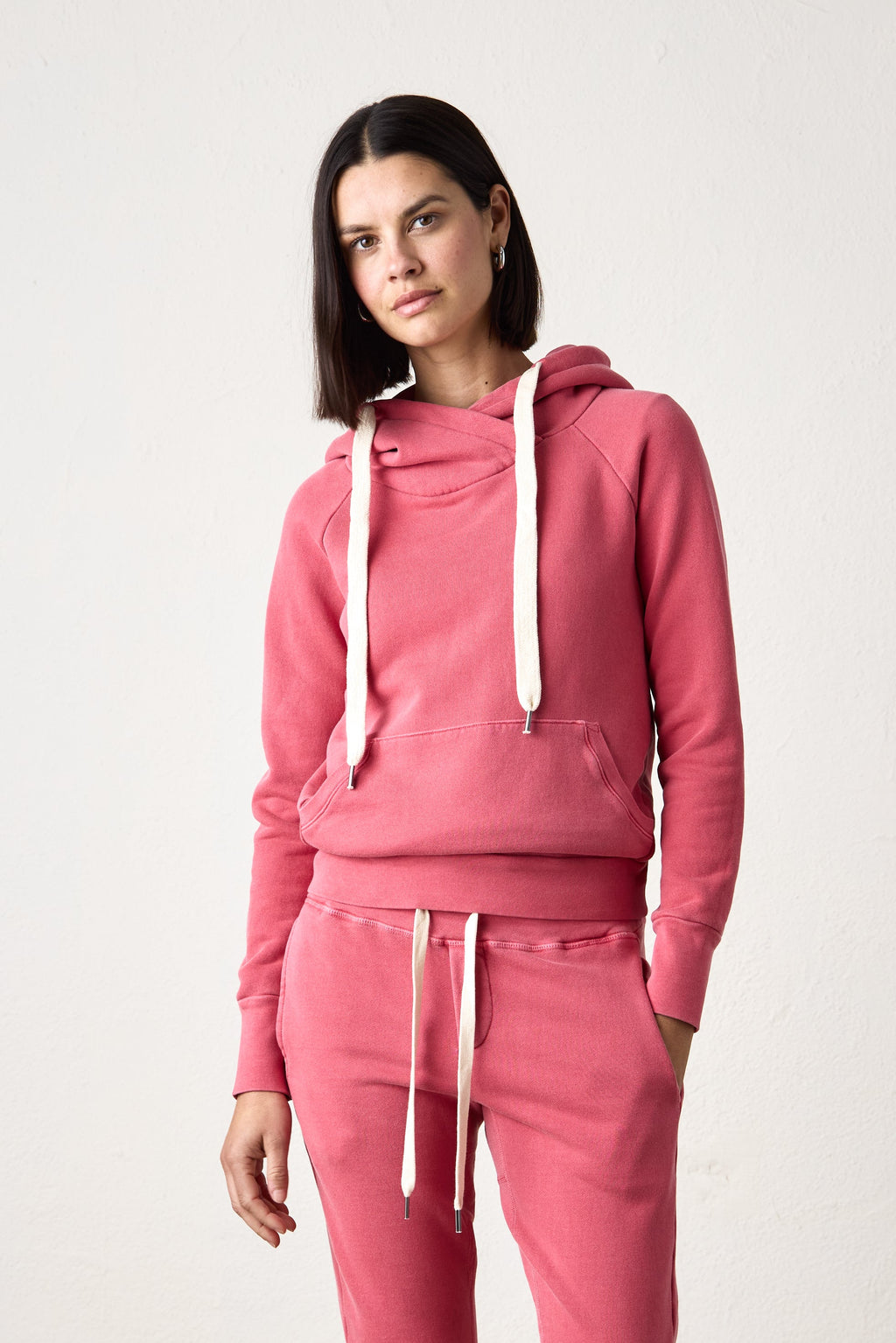 Lisse Fitted Loop Terry Hoodie