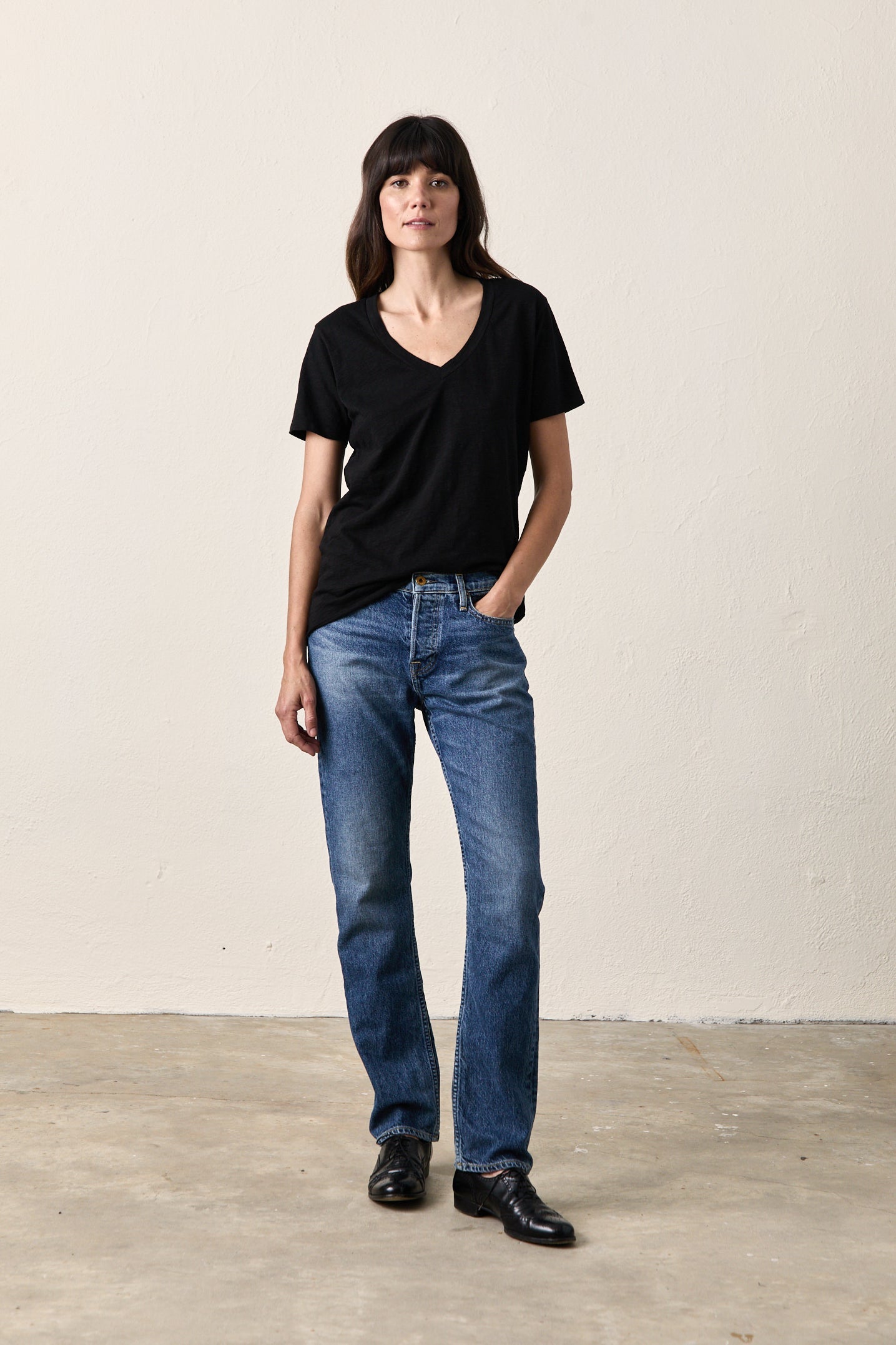 CORA RELAXED SLUB JERSEY V