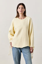 Hendricks Lace Back Cozy Fleece Sweatshirt