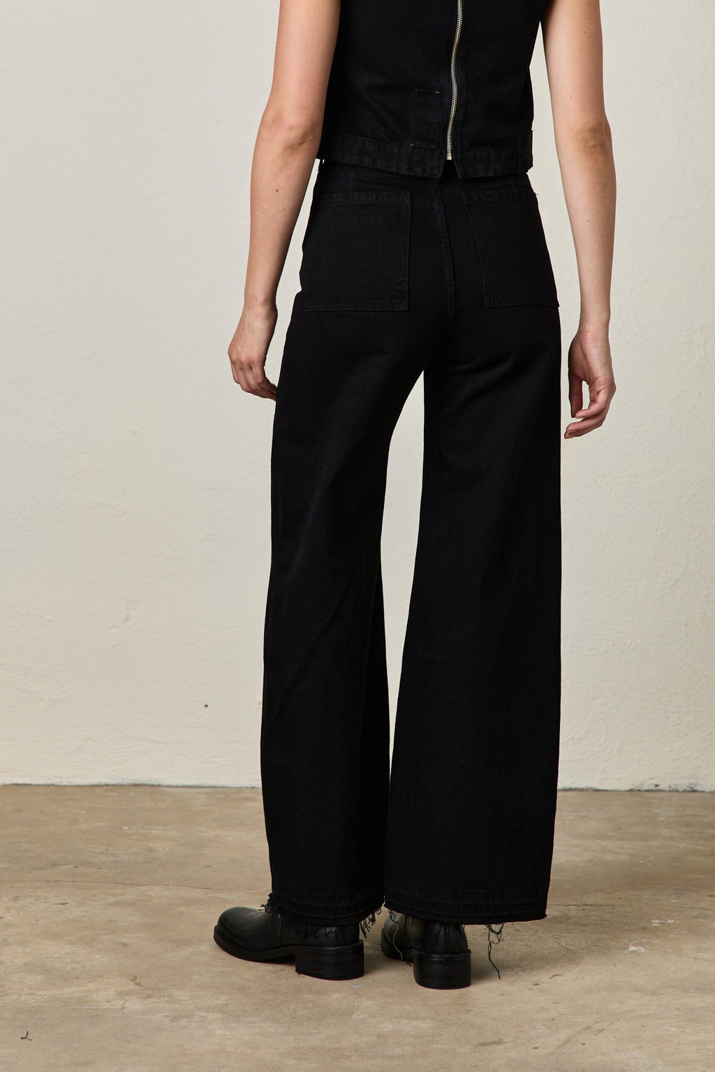 DELTA HIGH WAIST WIDE LEG JEAN