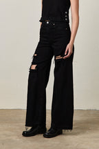 DELTA HIGH WAIST WIDE LEG JEAN