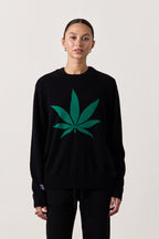 X Jacquie Aiche Sweet Leaf Cashmere Crew