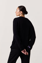 X Jacquie Aiche Sweet Leaf Cashmere Crew