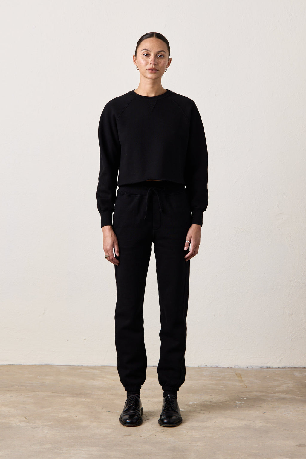 MARCO CROP COZY FLEECE SWEATSHIRT