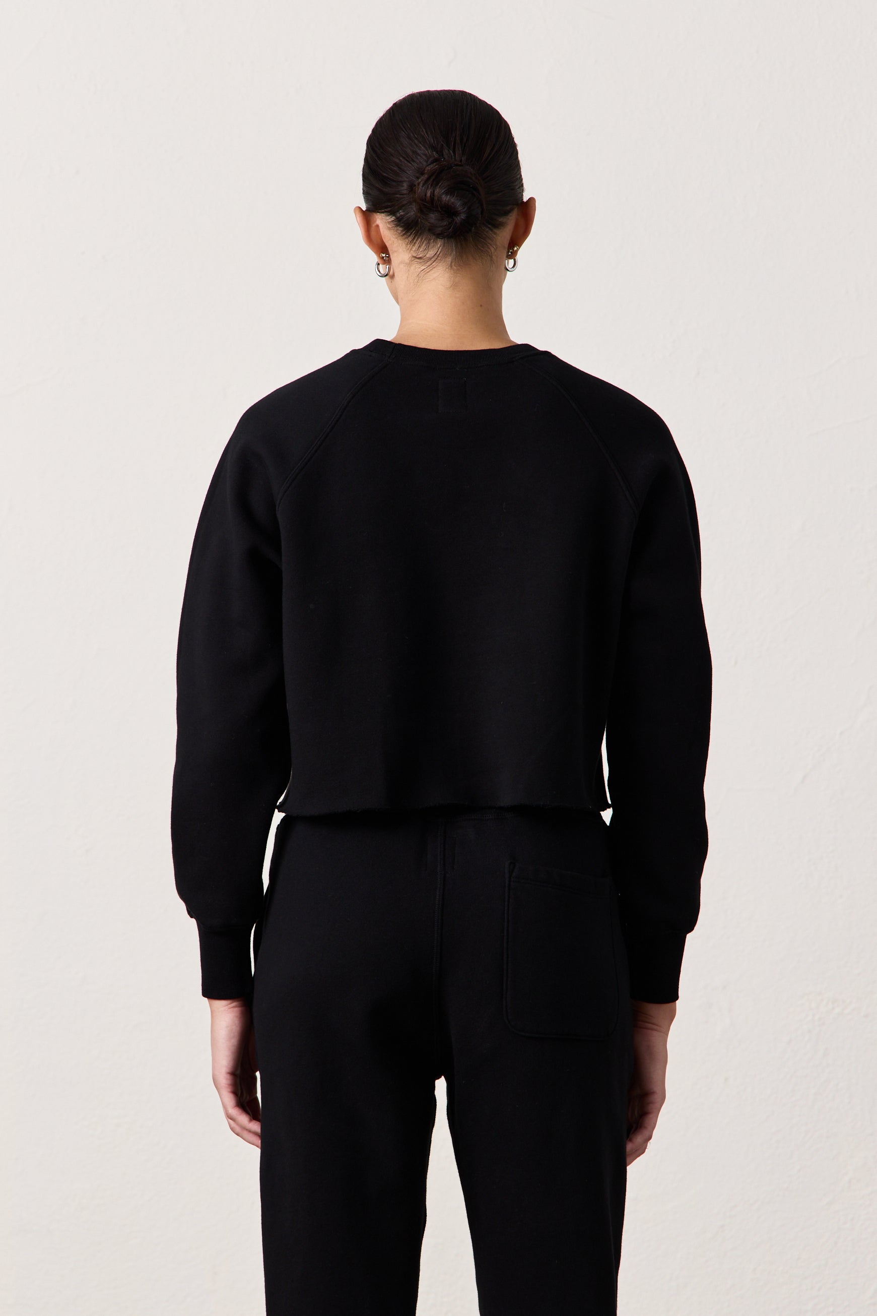 MARCO CROP COZY FLEECE SWEATSHIRT