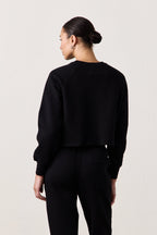 MARCO CROP COZY FLEECE SWEATSHIRT