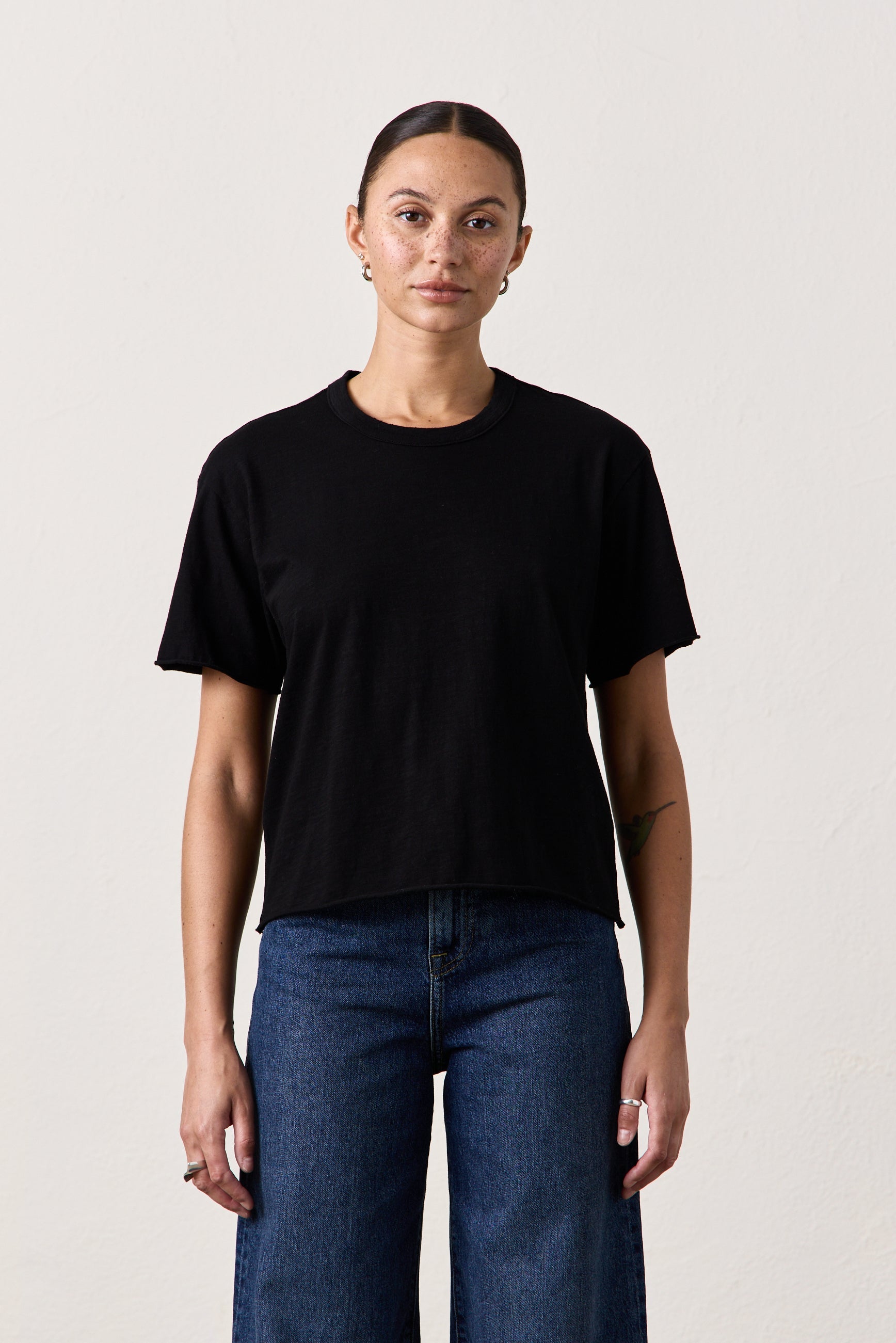HARPER BOXY SLUB JERSEY TEE