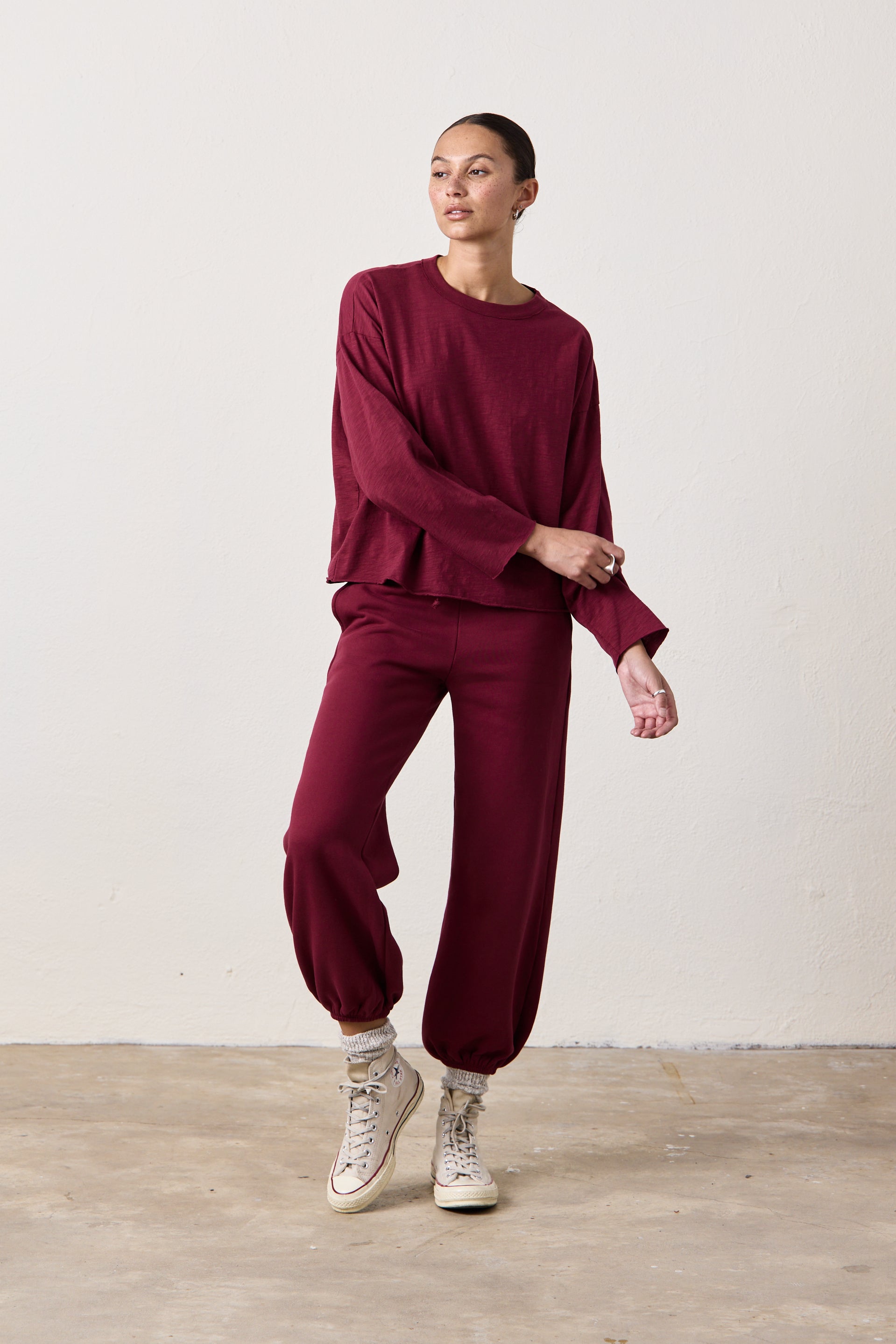 LOFFLER SLUB JERSEY BOXY TEE