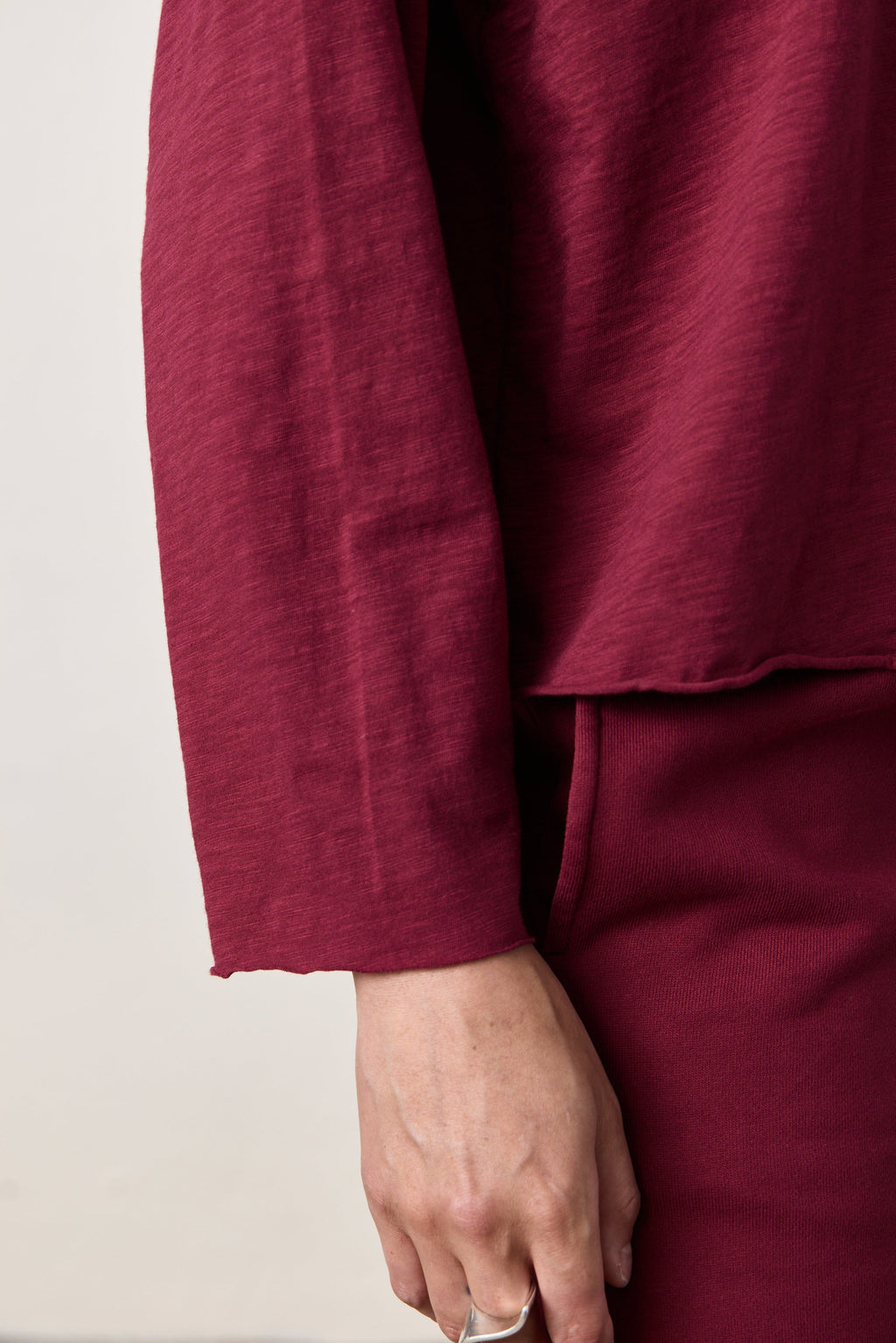 LOFFLER SLUB JERSEY BOXY TEE