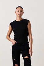 CHLOE FITTED RIB TEE