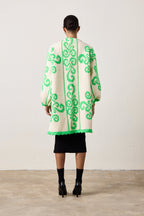 X NM COCOON GREEK KEY GREEN