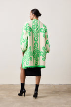 X NM COCOON GREEK KEY GREEN