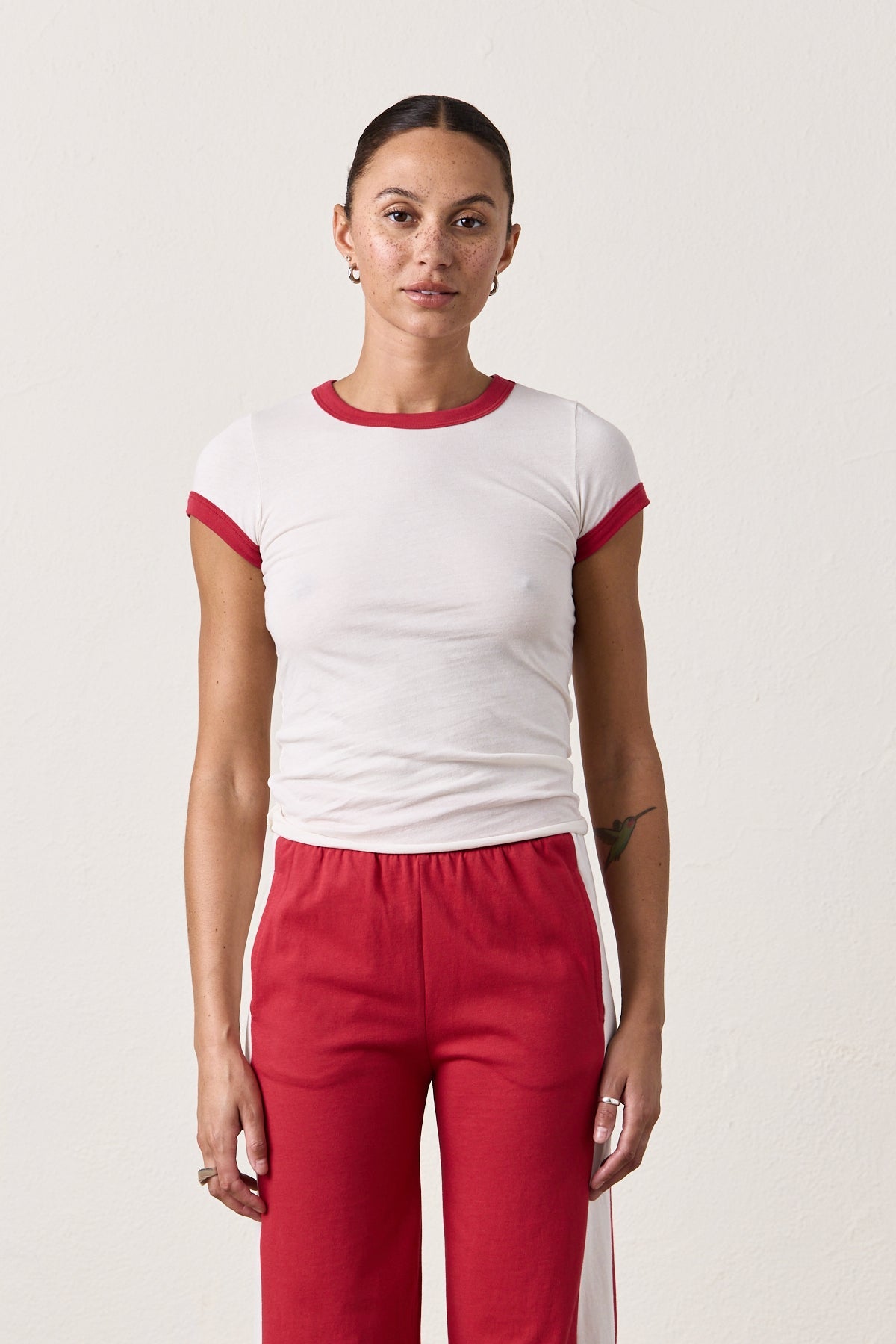 BODHI FINE JERSEY RINGER BABY TEE