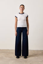 DELTA HIGH WAIST WIDE LEG JEAN