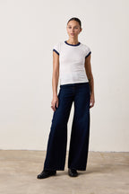 BODHI FINE JERSEY RINGER BABY TEE