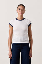 BODHI FINE JERSEY RINGER BABY TEE