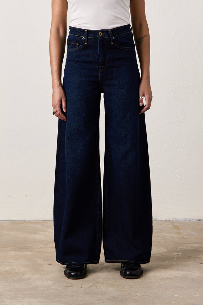 DELTA HIGH WAIST WIDE LEG JEAN Main Image