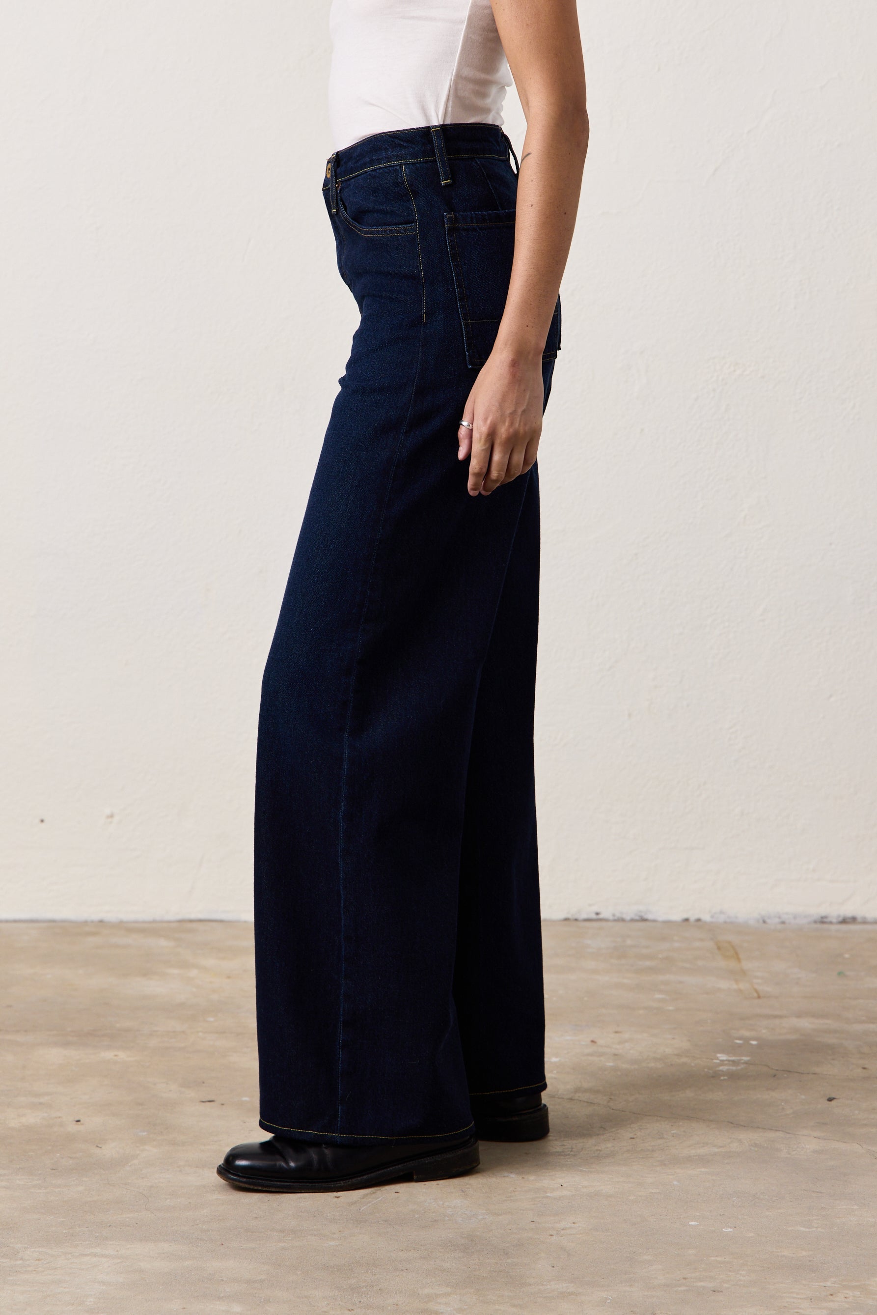 DELTA HIGH WAIST WIDE LEG JEAN