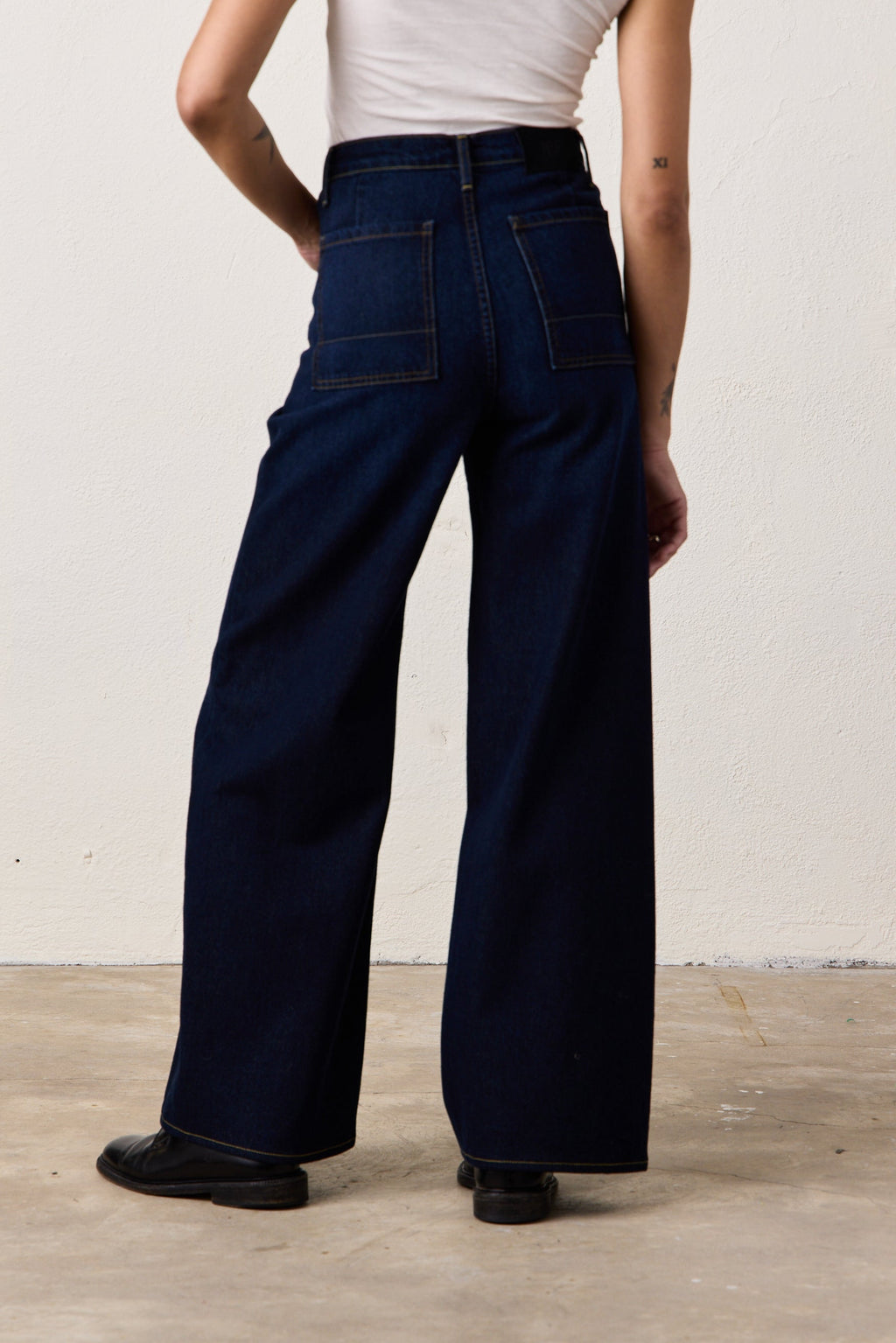 DELTA HIGH WAIST WIDE LEG JEAN