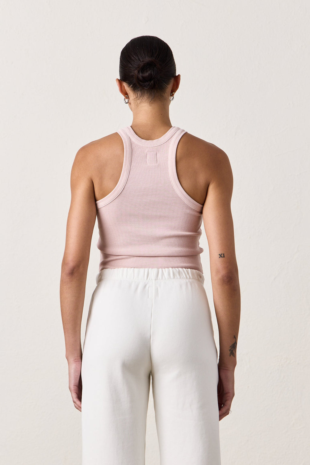 AMAYA FITTED CROP RIB TANK