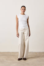 CHLOE FITTED RIB TEE