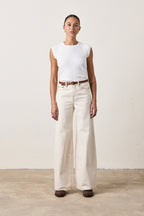 DELTA HIGH WAIST WIDE LEG JEAN