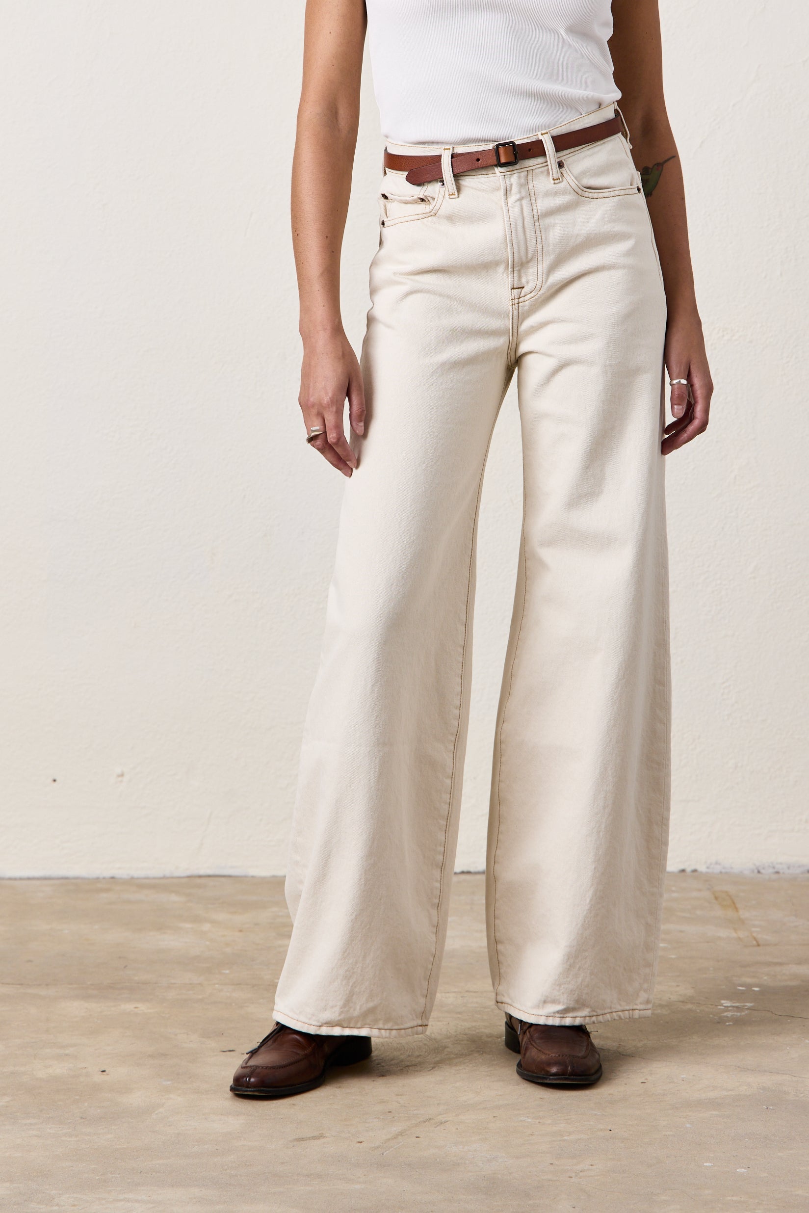 DELTA HIGH WAIST WIDE LEG JEAN