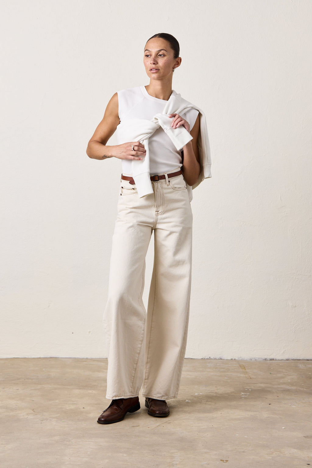 DELTA HIGH WAIST WIDE LEG JEAN