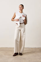 DELTA HIGH WAIST WIDE LEG JEAN