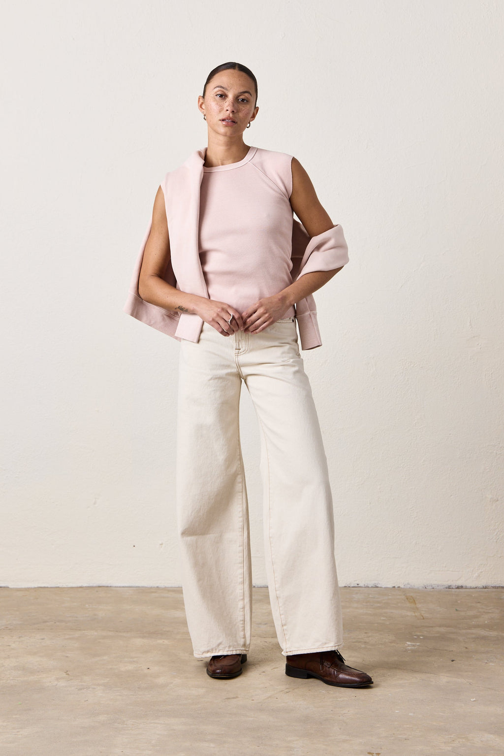 CHLOE FITTED RIB TEE