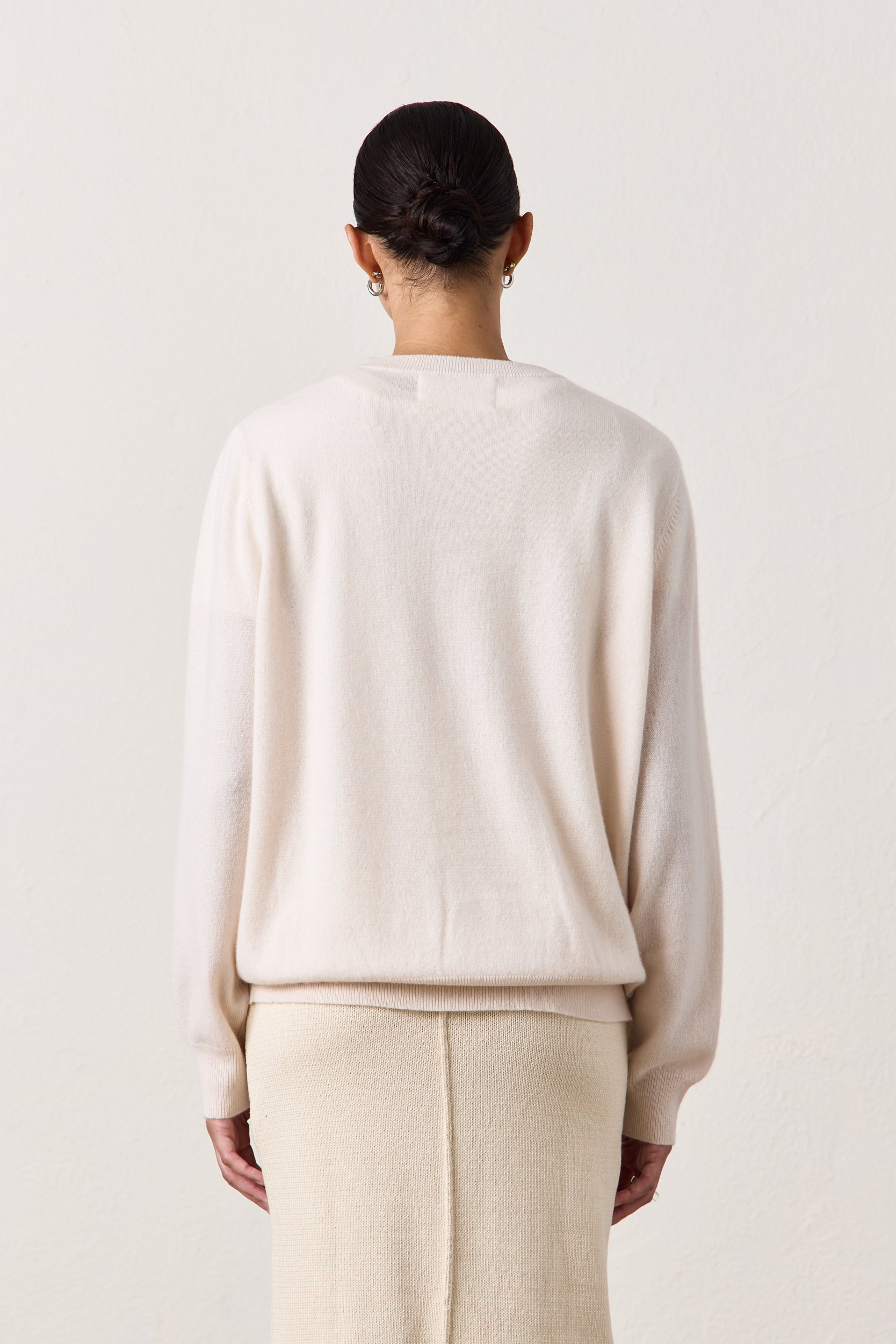 X Jacquie Aiche Sweet Leaf Cashmere Crew