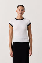 BODHI FINE JERSEY RINGER BABY TEE