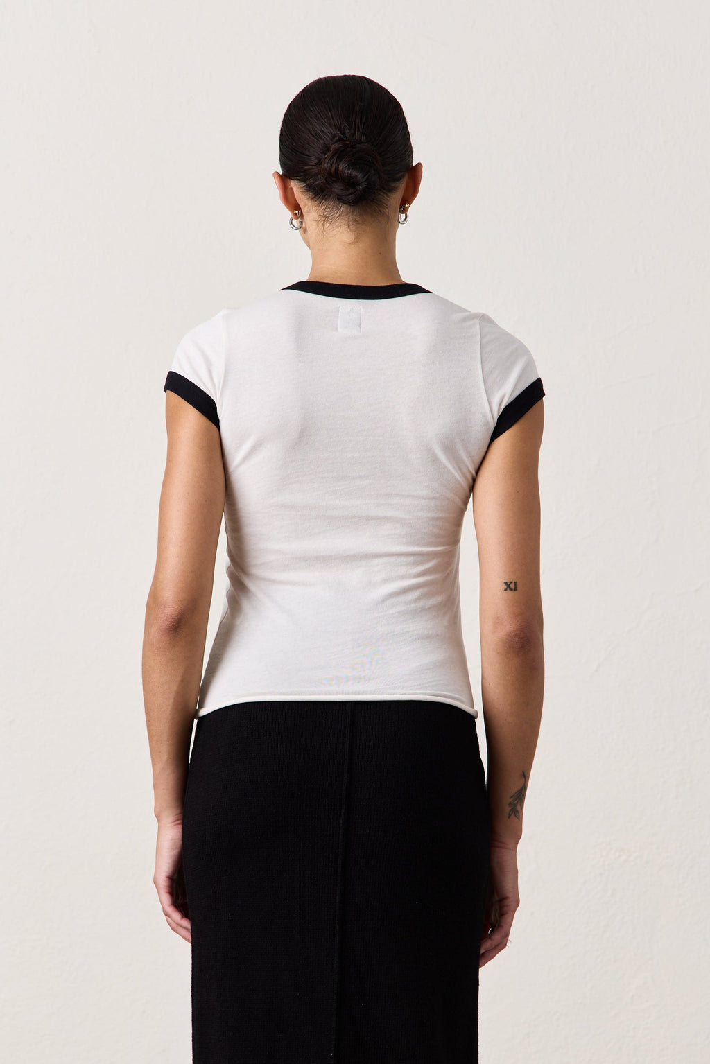 BODHI FINE JERSEY RINGER BABY TEE