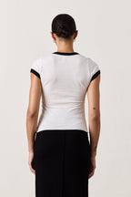 BODHI FINE JERSEY RINGER BABY TEE